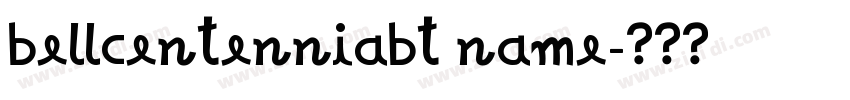 bellcentenniabt name字体转换